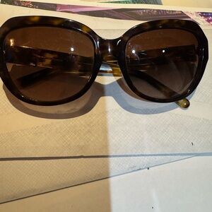 Polarized Tory Burch Brown Tortoise sunglasses